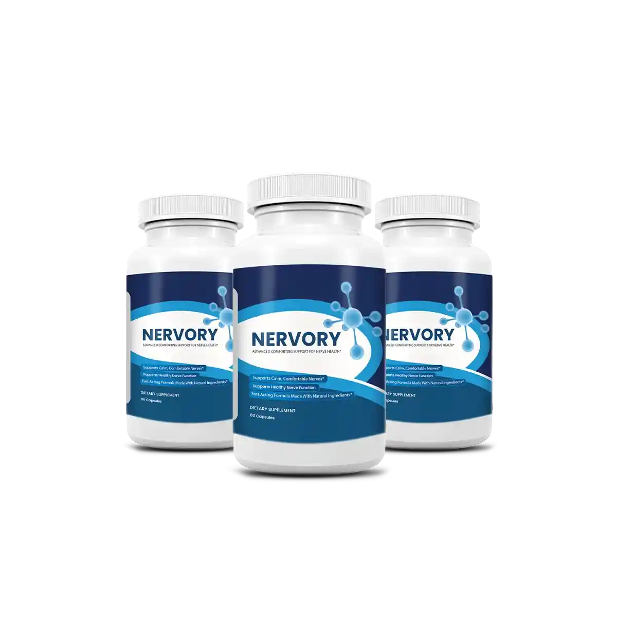Nervory Nerve Discomfort Relief Supplement — 60 Capsules Natural Formula USA